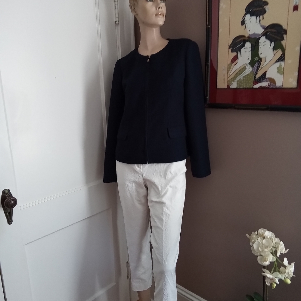 Talbots Zippered Blazer